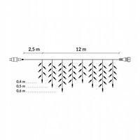 Гирлянда бахрома уличная (наружная) Springos 12 м 300 LED CL302 Blue