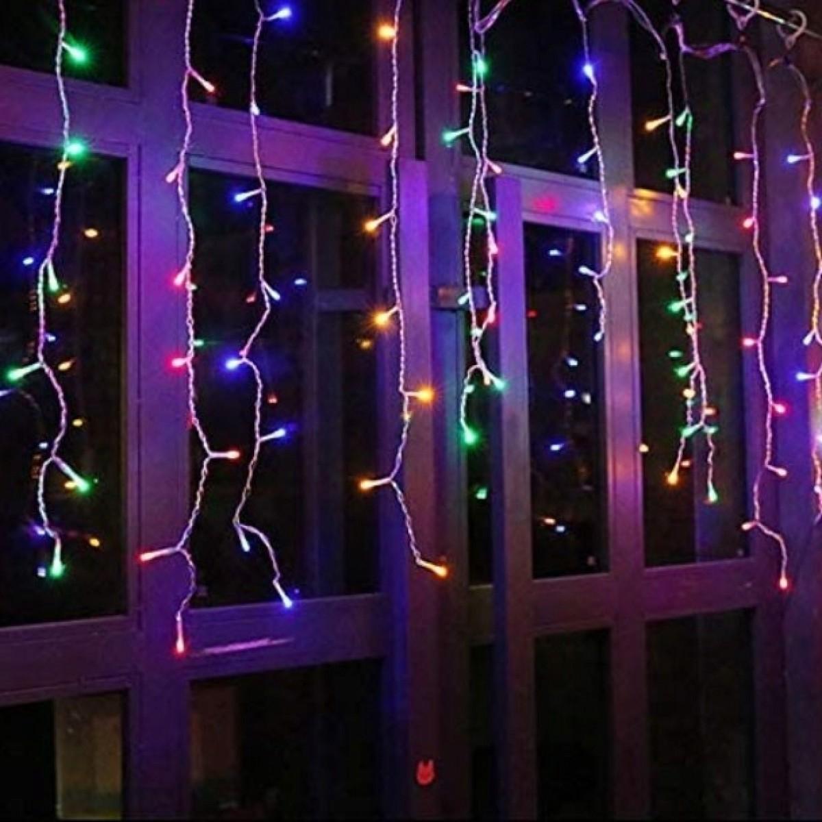 Гирлянда бахрома уличная (наружная) Springos 12 м 300 LED CL303 Mix