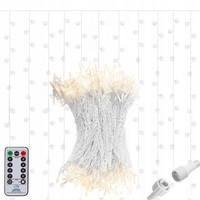 Гирлянда бахрома уличная (наружная) Springos 3 x 3 м 306 LED Pilot CL4001 Warm White