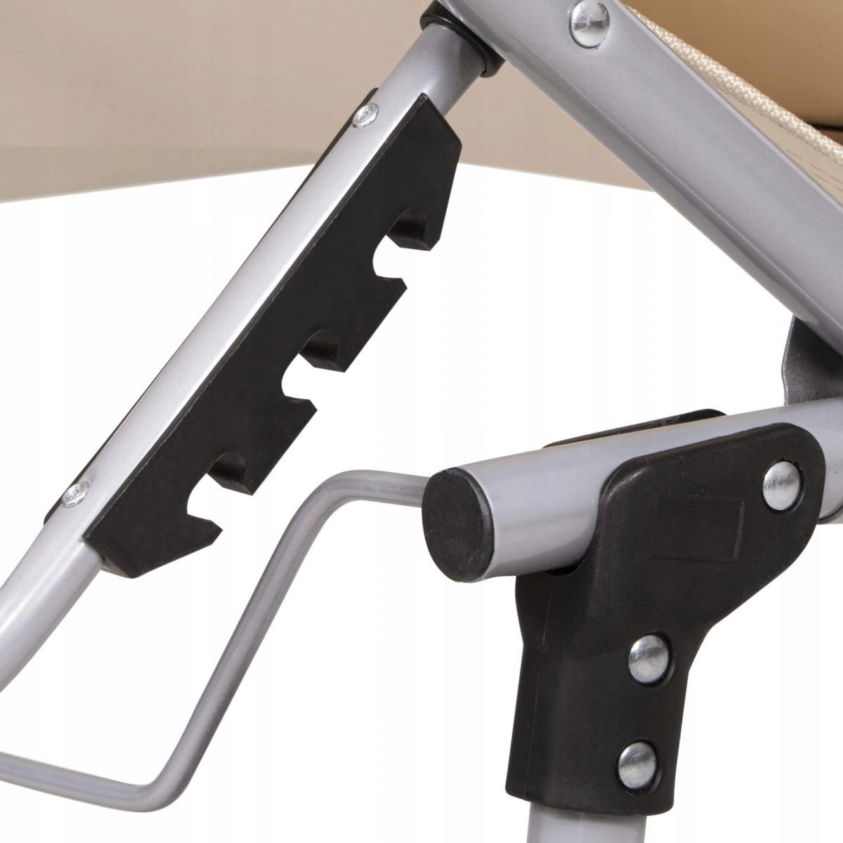 Шезлонг (лежак) для пляжа, террасы и сада с навесом Springos GC0039