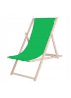 Шезлонг (кресло-лежак) деревянный для пляжа, террасы и сада Springos DC0001 GREEN