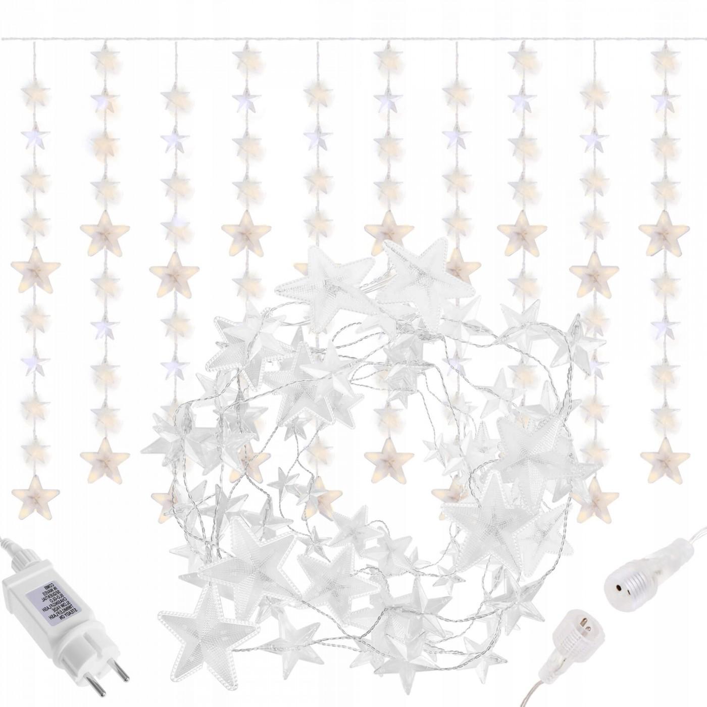 Гирлянда бахрома уличная (наружная) Springos 2 м 180 LED CL4004 Warm White