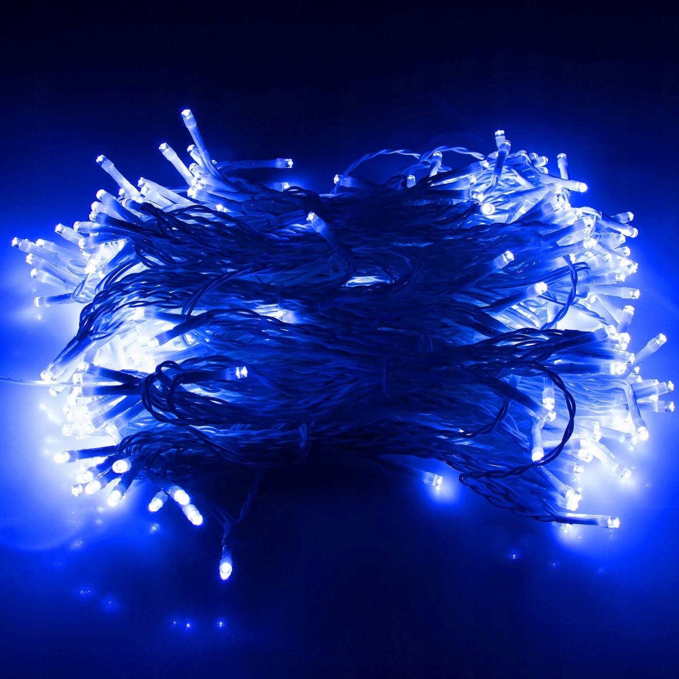 Гирлянда бахрома уличная (наружная) Springos 3 x 3 м 306 LED Pilot CL4002 Blue