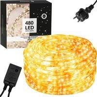 Гирлянда дюралайт уличная (наружная) Springos Rope Lights 20 м 480 LED CL1204 Warm White