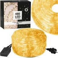 Гирлянда дюралайт уличная (наружная) Springos Rope Lights 20 м 480 LED CL1204 Warm White