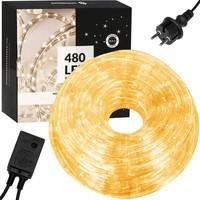 Гирлянда дюралайт уличная (наружная) Springos Rope Lights 20 м 480 LED CL1204 Warm White