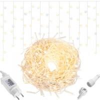 Гирлянда бахрома уличная (наружная) Springos 12 м 300 LED + Flash CL0317 Warm White