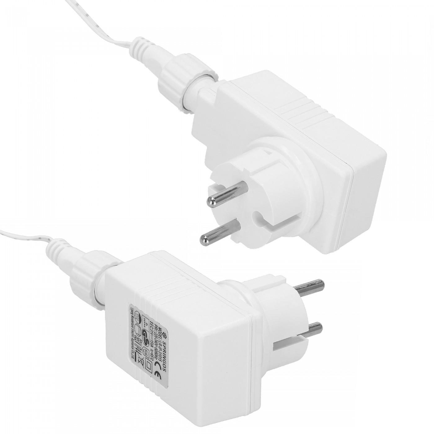 Гирлянда бахрома уличная (наружная) Springos 20 м 500 LED + Flash CL0516 Cold White