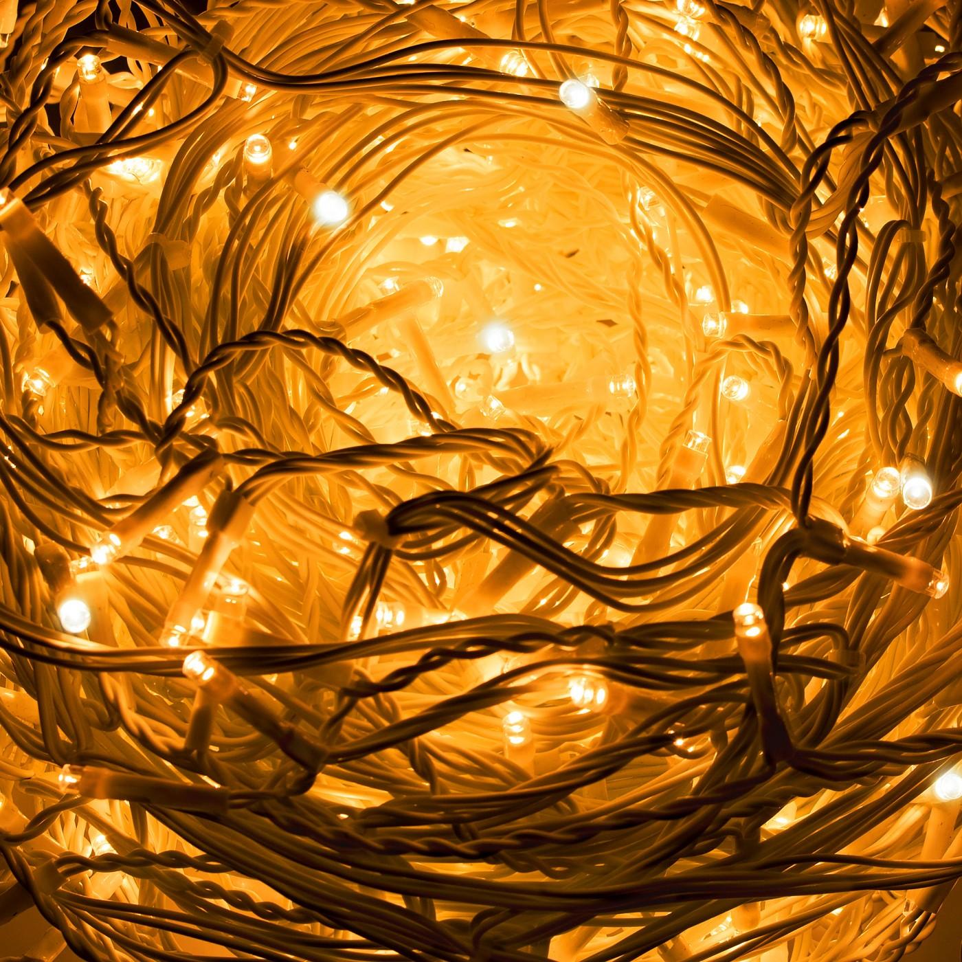 Гирлянда бахрома уличная (наружная) Springos 20 м 500 LED + Flash CL0517 Warm White