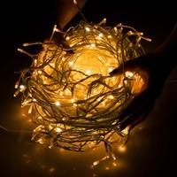 Гирлянда бахрома уличная (наружная) Springos 20 м 500 LED + Flash CL0517 Warm White