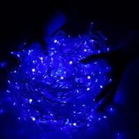 Гирлянда бахрома уличная (наружная) Springos 20 м 500 LED + Flash CL0518 Blue