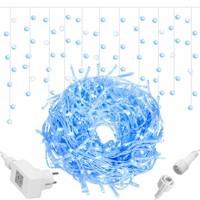 Гирлянда бахрома уличная (наружная) Springos 20 м 500 LED + Flash CL0518 Blue