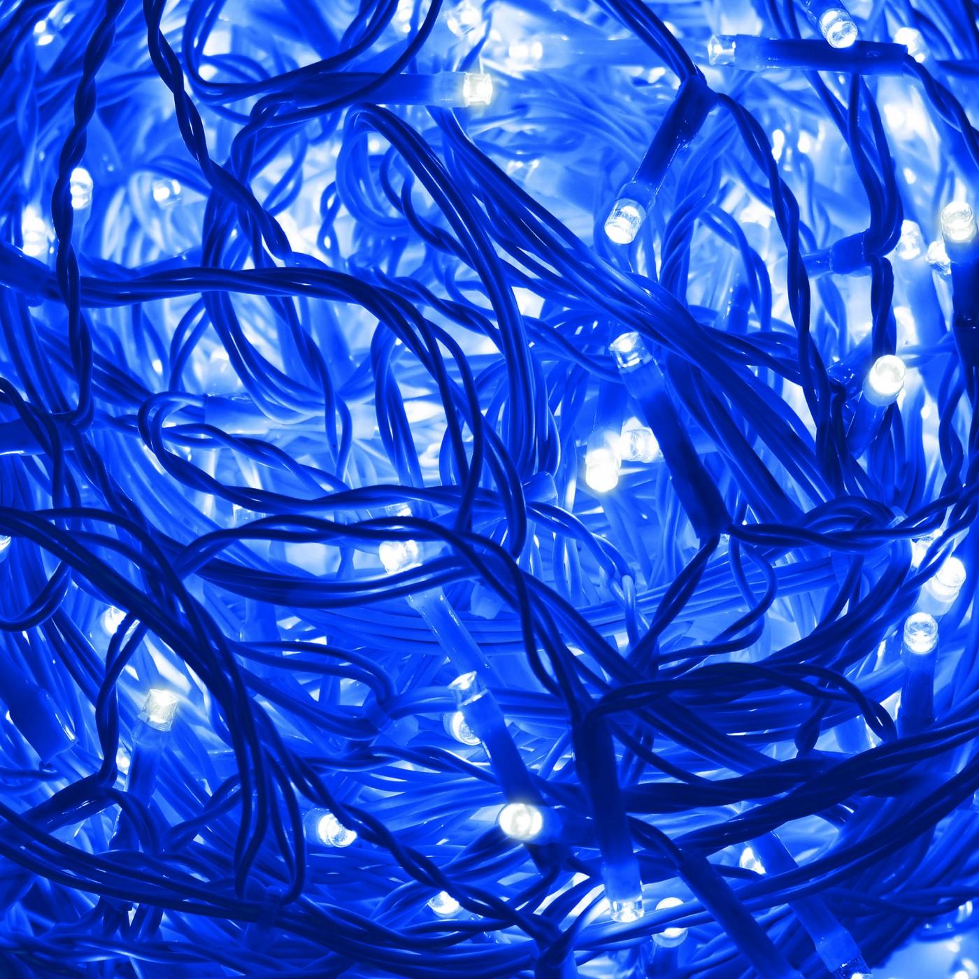 Гирлянда бахрома уличная (наружная) Springos 12 м 300 LED + Flash CL0318 Blue