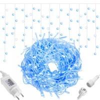 Гирлянда бахрома уличная (наружная) Springos 12 м 300 LED + Flash CL0318 Blue