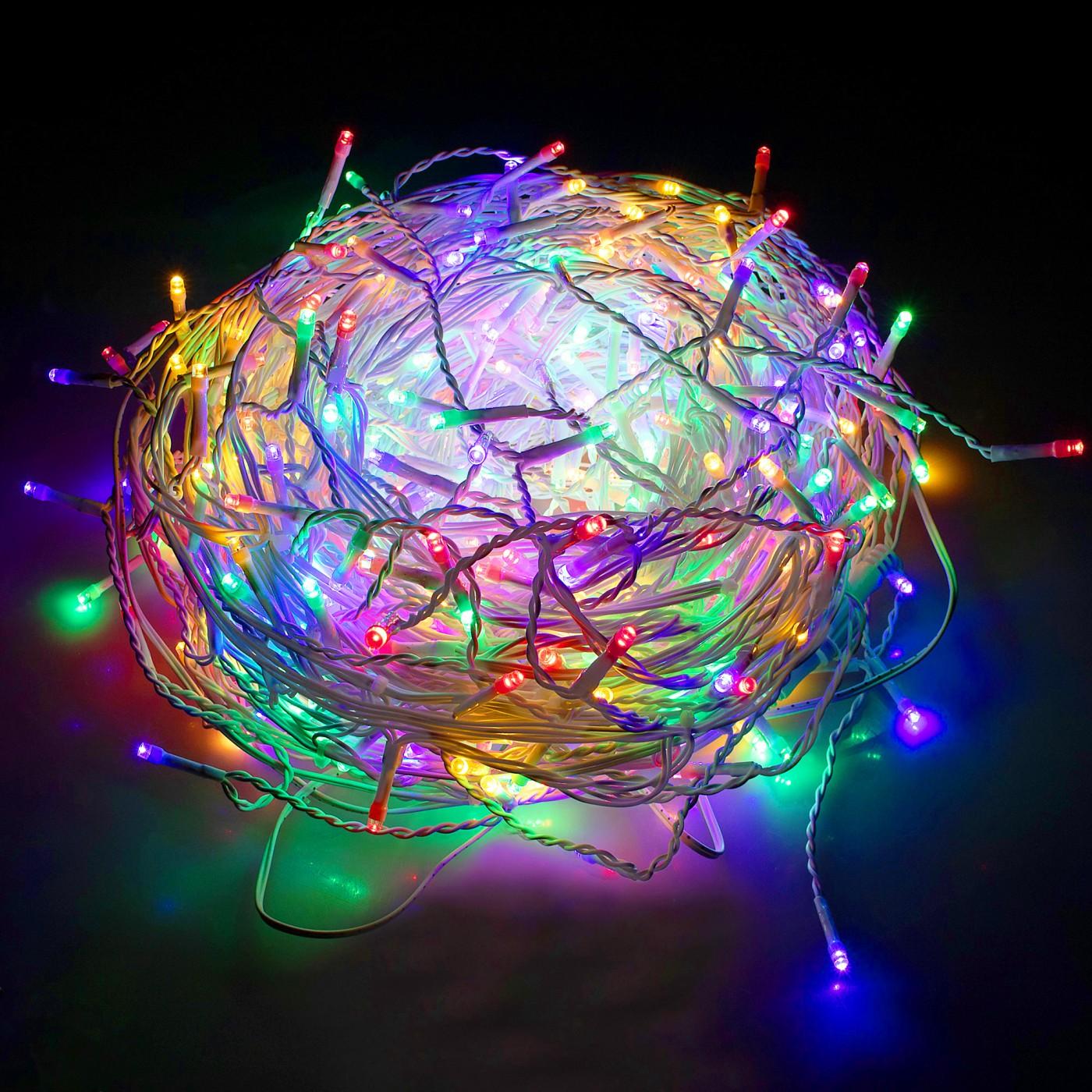 Гирлянда бахрома уличная (наружная) Springos 20 м 500 LED + Flash CL0519 Mix