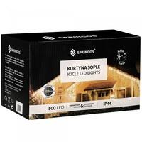Гирлянда бахрома уличная (наружная) Springos 20 м 500 LED + Flash CL0519 Mix