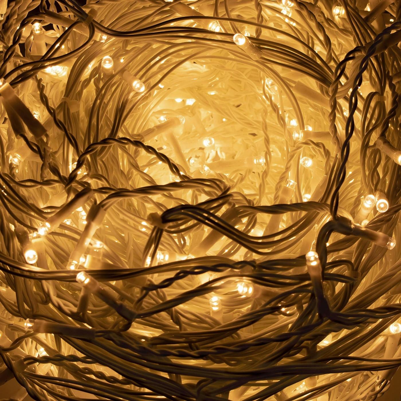 Гирлянда бахрома уличная (наружная) Springos 20 м 500 LED CL501 Warm White
