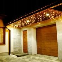 Гирлянда бахрома уличная (наружная) Springos 20 м 500 LED CL501 Warm White