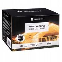 Гирлянда бахрома уличная (наружная) Springos 20 м 500 LED Pilot CL507 Mix