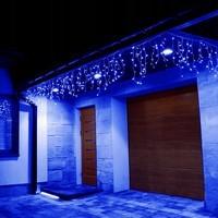 Гирлянда бахрома уличная (наружная) Springos 8 м 200 LED CL0202 Blue