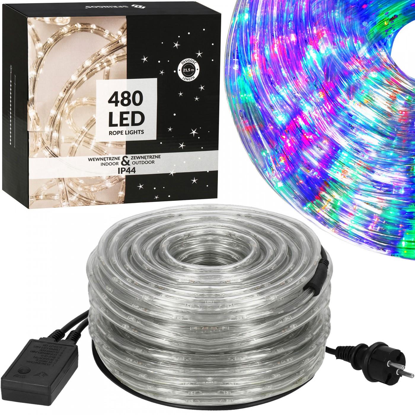 Гирлянда дюралайт уличная (наружная) Springos Rope Lights 20 м 480 LED CL1206 Mix