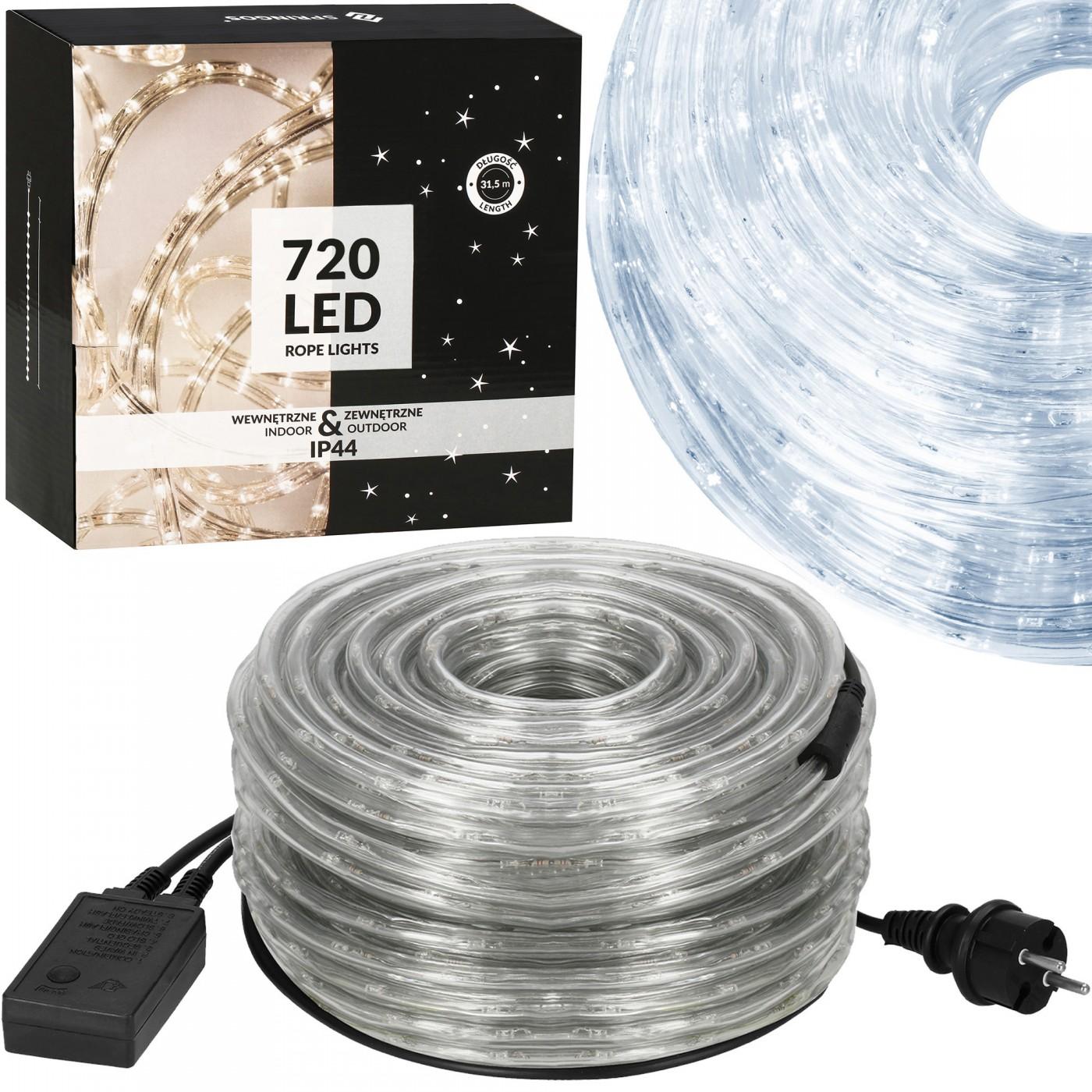 Гирлянда дюралайт уличная (наружная) Springos Rope Lights 30 м 720 LED CL1208 Cold White