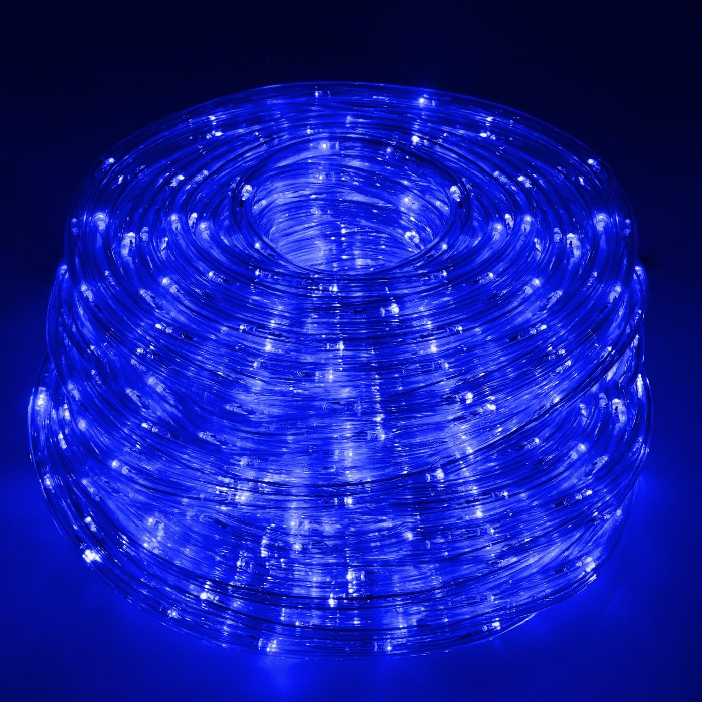 Гирлянда дюралайт уличная (наружная) Springos Rope Lights 10 м 240 LED CL1203 Blue