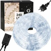 Гирлянда дюралайт уличная (наружная) Springos Rope Lights 10 м 240 LED CL1201 Cold White