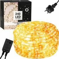 Гирлянда дюралайт уличная (наружная) Springos Rope Lights 10 м 240 LED CL1200 Warm White