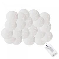 Гирлянда на батарейках Springos Cracked Cotton Balls 2 м 10 LED CL0068 Warm White