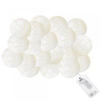 Гирлянда на батарейках Springos Cracked Cotton Balls 2 м 10 LED CL0069 Warm White