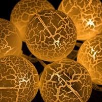 Гирлянда на батарейках Springos Cracked Cotton Balls 2 м 10 LED CL0069 Warm White