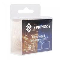 Гирлянда пробка в бутылку на батарейках Springos 1.9 м 20 LED CL0027 Cold White