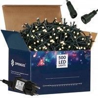 Гирлянда уличная (наружная) Springos 25 м 500 LED CL0521 Warm White