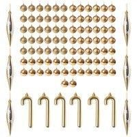 Набор елочных игрушек Springos d=6 см, h=14 см 100 шт CA0084