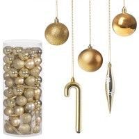 Набор елочных игрушек Springos d=6 см, h=14 см 100 шт CA0084