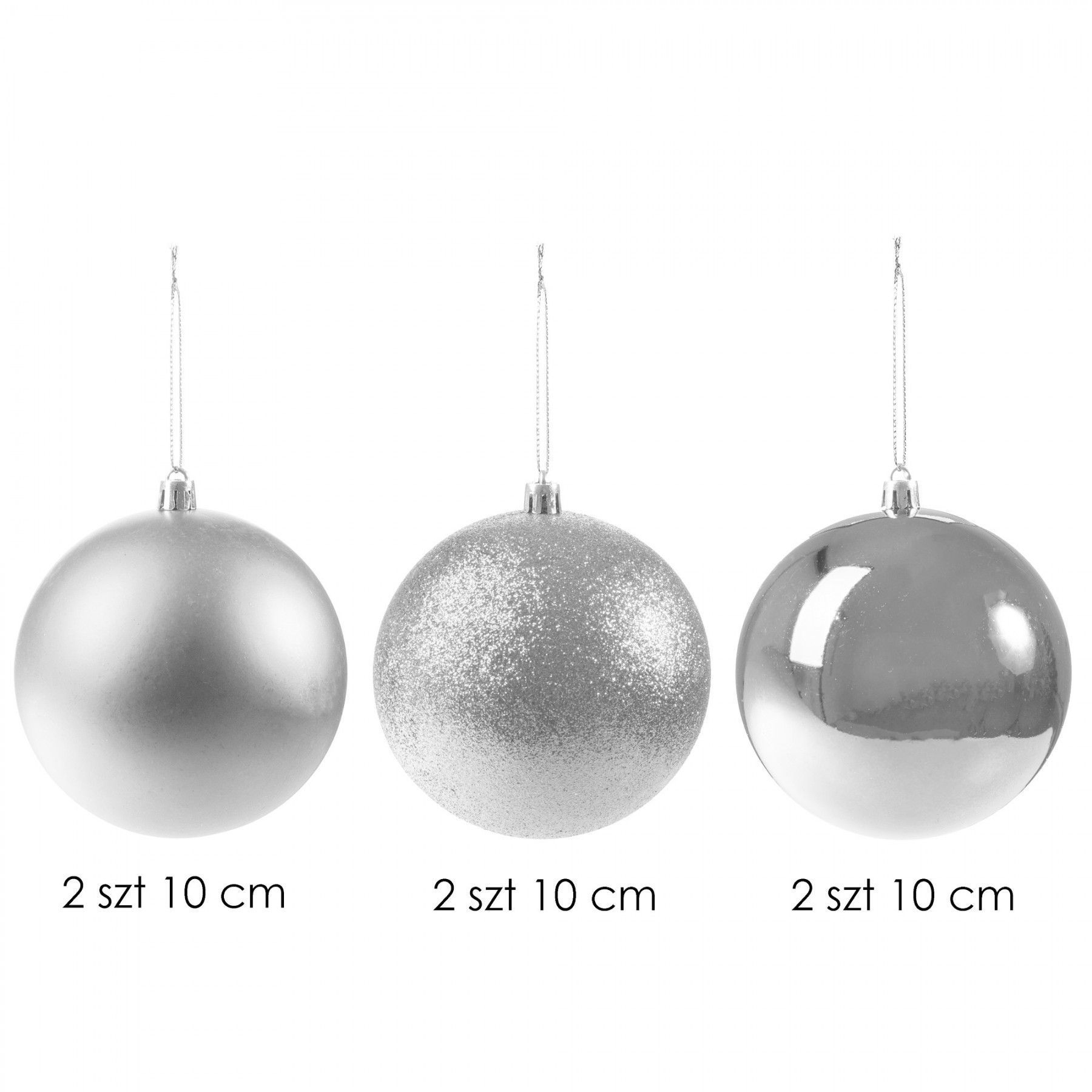 Набор елочных шаров Springos d=10 см 6 шт CA0089