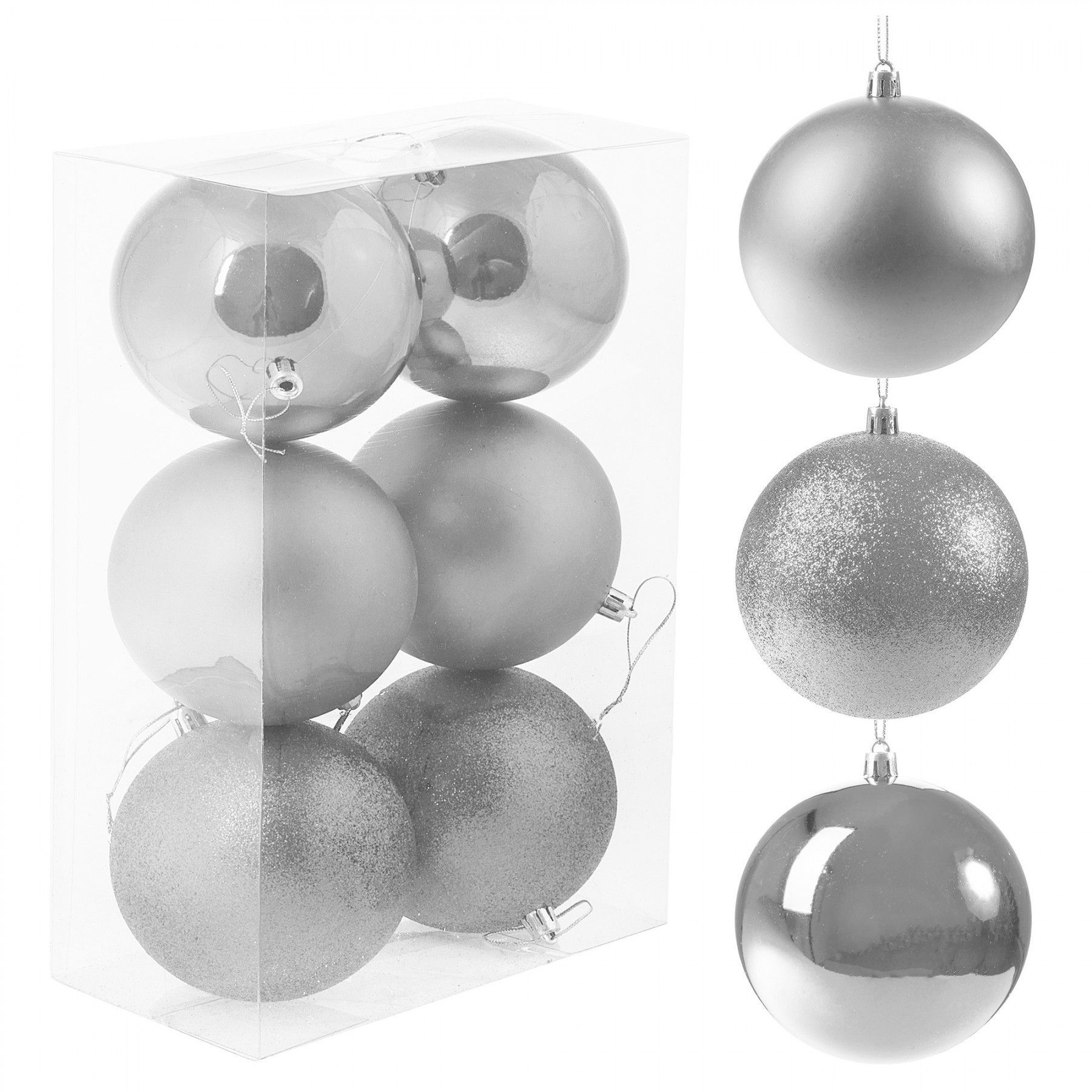 Набор елочных шаров Springos d=10 см 6 шт CA0089