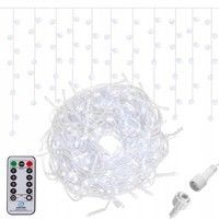 Гирлянда бахрома уличная (наружная) Springos 20 м 500 LED Pilot CL504 Cold White