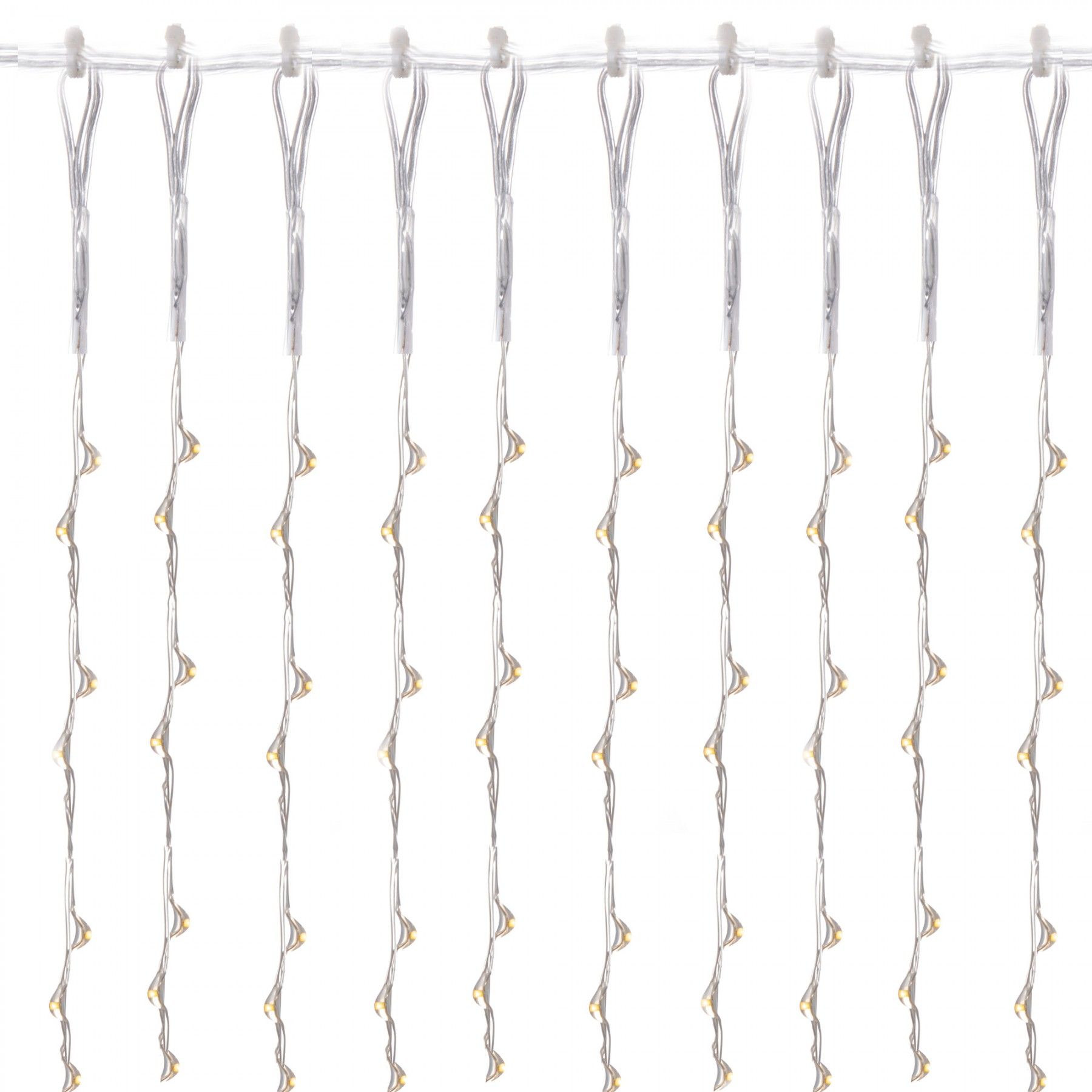 Гирлянда водопад (штора) Springos 2 x 2 м 400 LED CL0097 Warm White