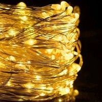 Гирлянда водопад (штора) на батарейках Springos 3 x 3 м 300 LED CL0183 Warm White