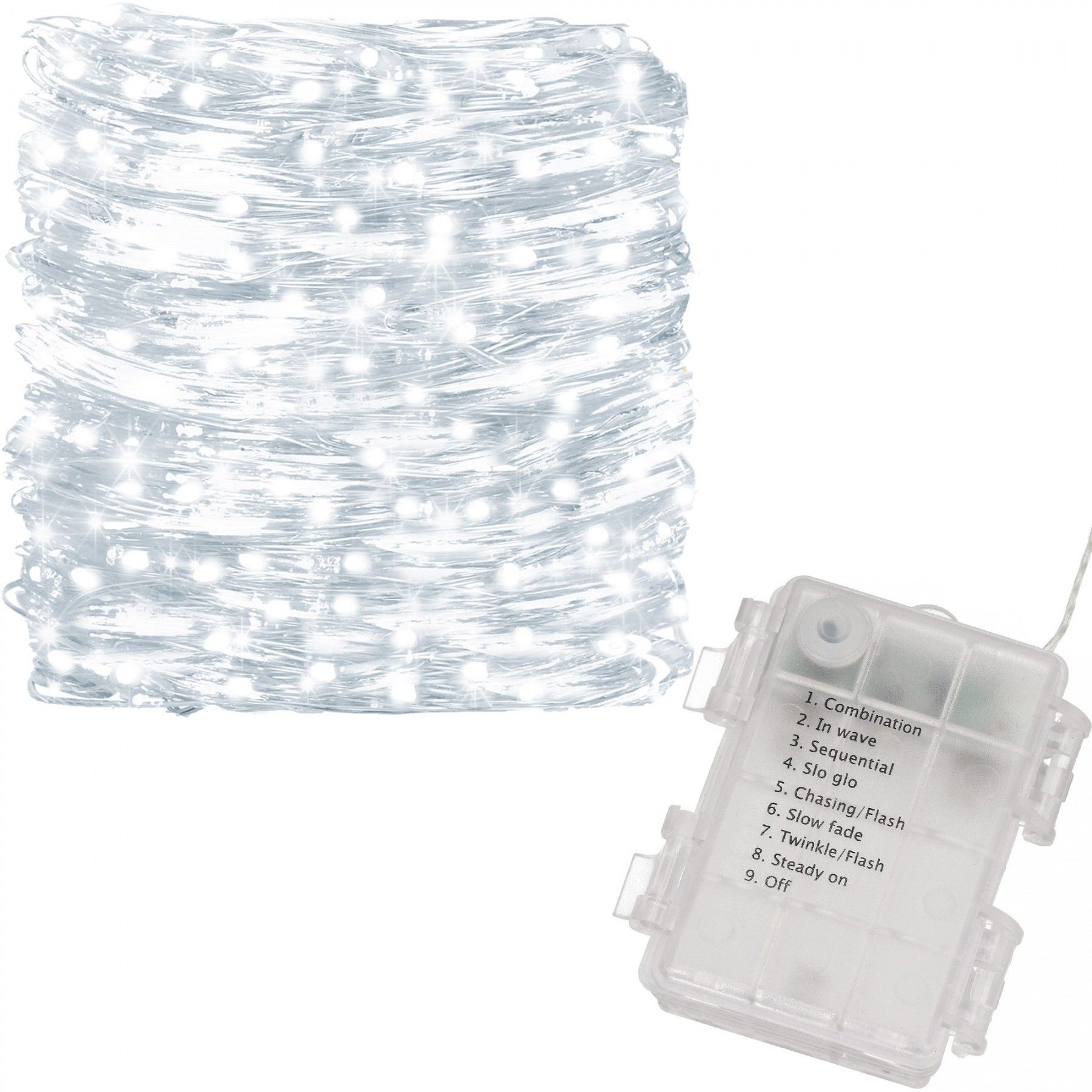 Гирлянда водопад (штора) на батарейках Springos 3 x 3 м 300 LED CL0184 Cold White