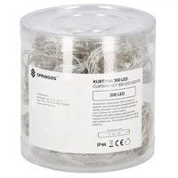 Гирлянда водопад (штора) на батарейках Springos 3 x 3 м 300 LED CL0184 Cold White