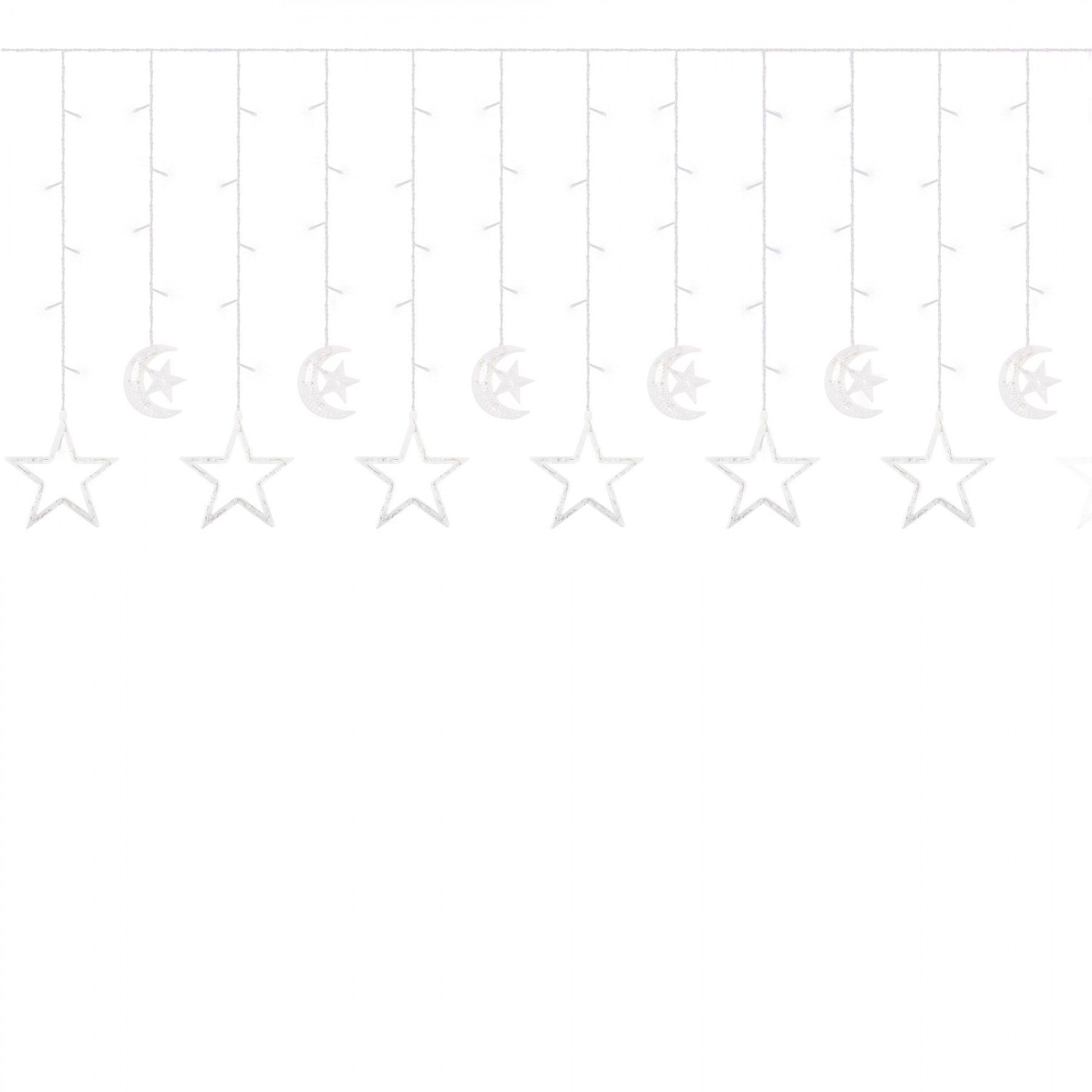 Гирлянда бахрома уличная (наружная) Springos 2 м 138 LED CL4013 Warm White