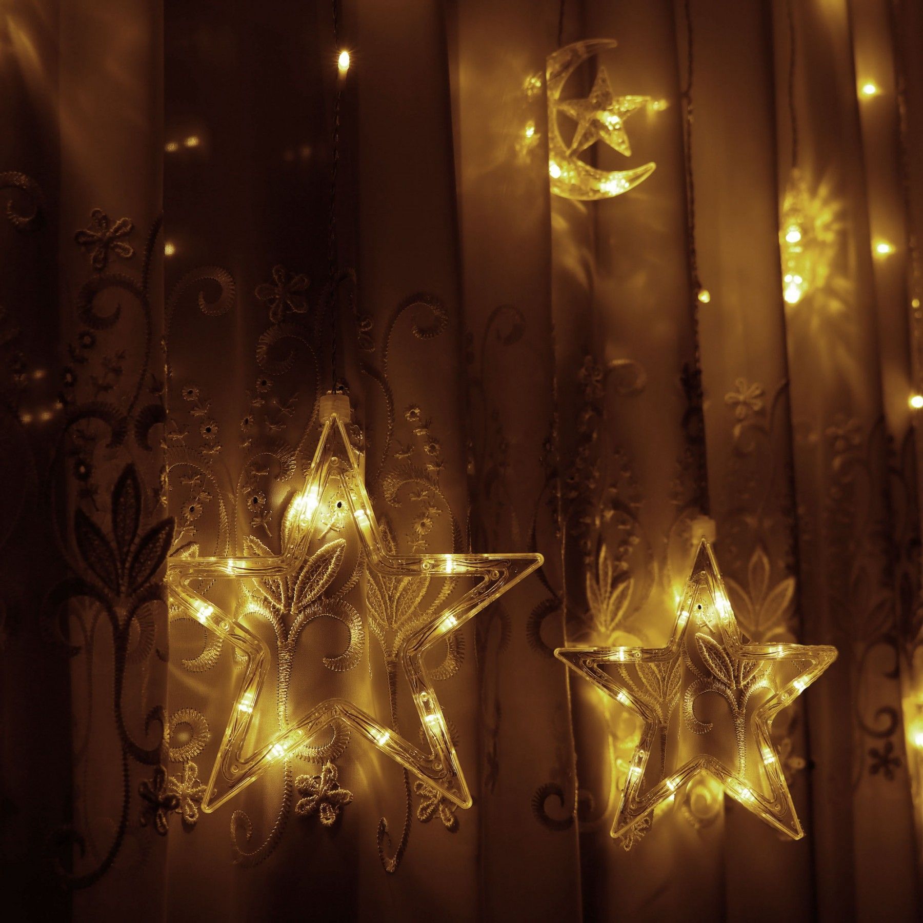 Гирлянда бахрома уличная (наружная) Springos 2 м 138 LED CL4013 Warm White