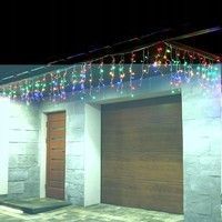 Гирлянда бахрома уличная (наружная) Springos 8 м 200 LED CL0203 Mix