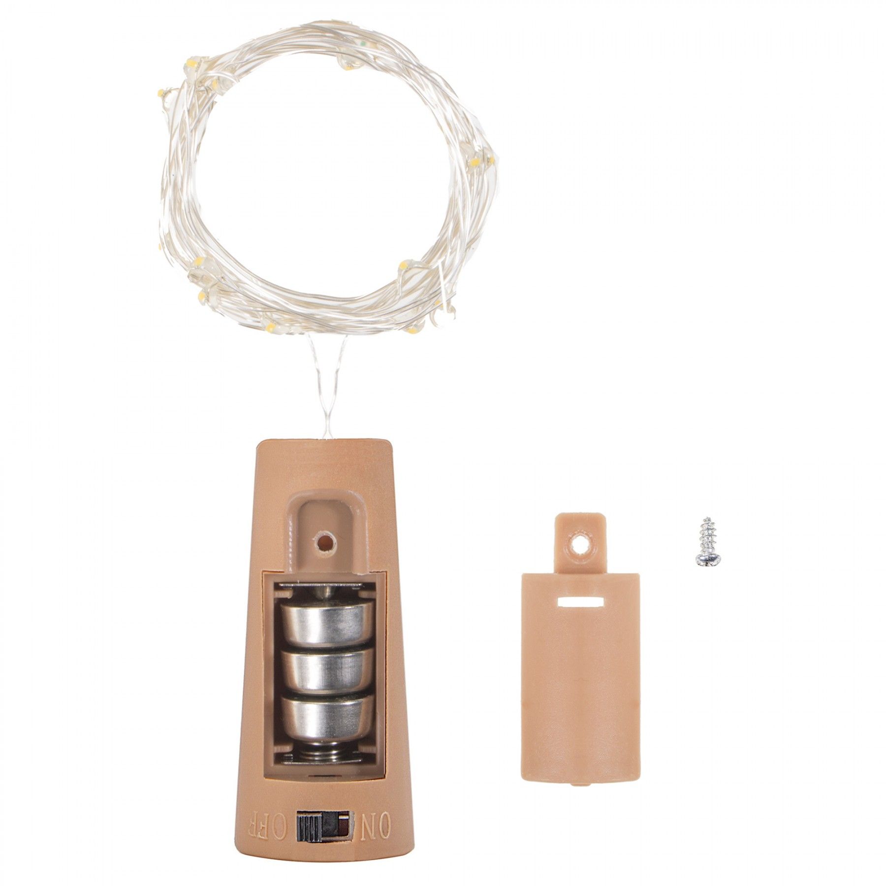 Гирлянда пробка в бутылку на батарейках Springos 1.9 м 20 LED CL0026 Warm White