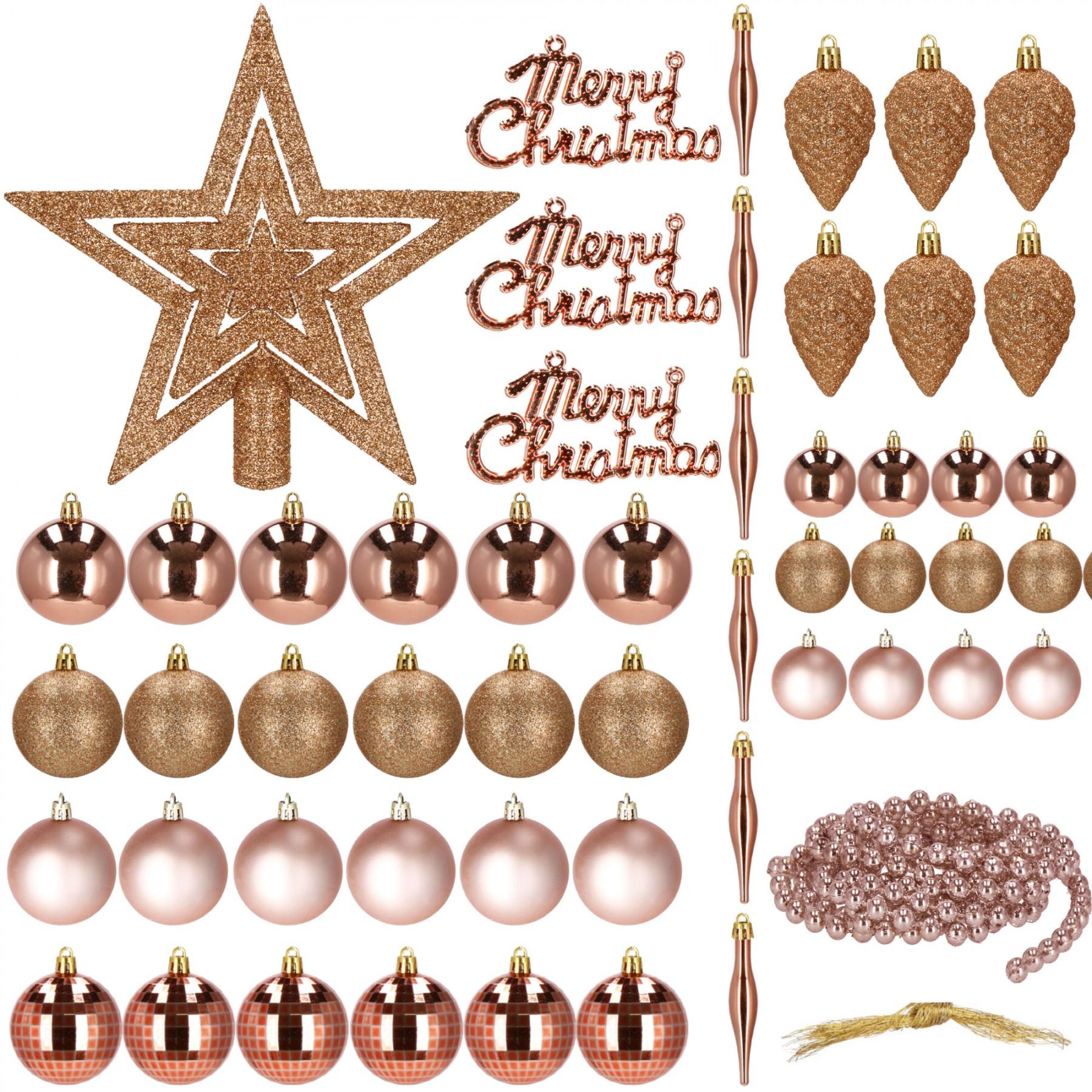 Набор елочных игрушек Springos d=4-6 см, h=6-20 см 51 шт CA0126