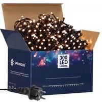 Гирлянда уличная (наружная) Springos 24 м 300 LED + Flash CL0328 Warm White