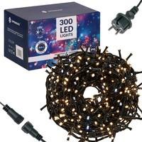 Гирлянда уличная (наружная) Springos 24 м 300 LED + Flash CL0328 Warm White